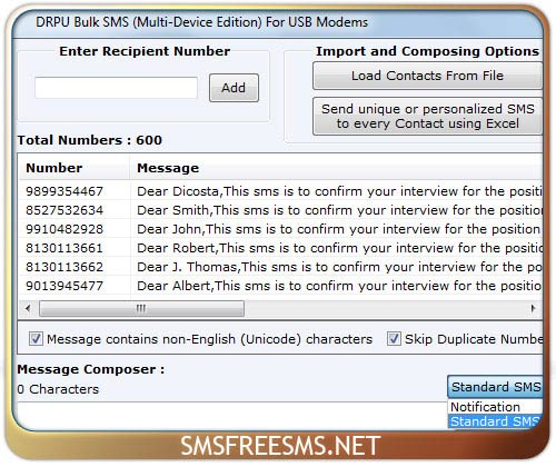 Multi Modem SMS Software
