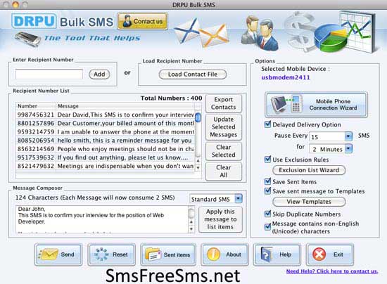 SMS Software for MAC software