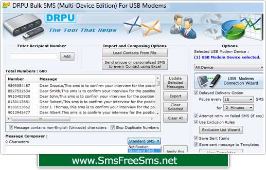 SMS Software for USB Modems Windows 11 download