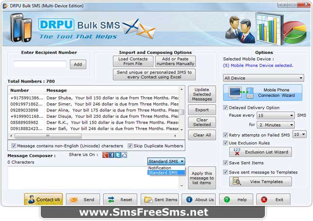 Mobile SMS Software software