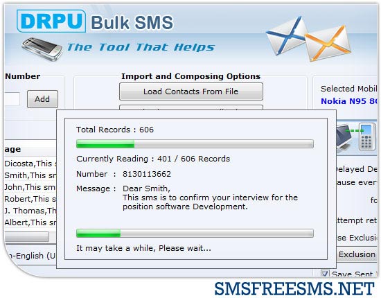 SMS software for android mobile phone