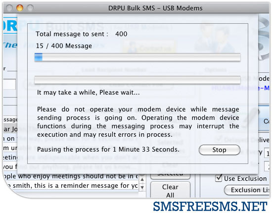 SMS messaging program