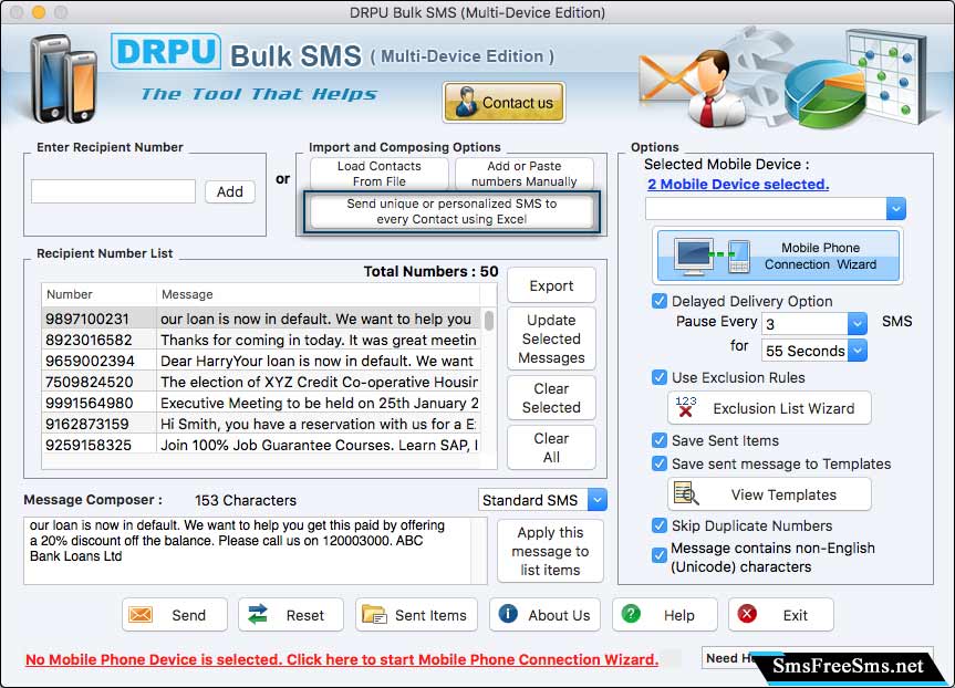 Mac SMS Software - Professional