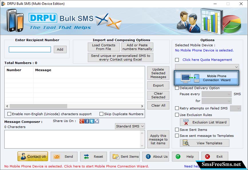 Bulk SMS Software (Multi-Device Edition)