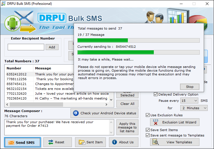 Professional - SMS Software